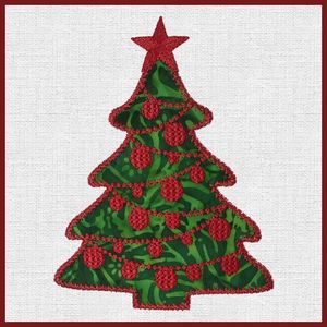 Image of Holiday Medley Embroidery for the Accuquilt Holiday Medley Die