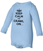 Image of BOYS- Light Blue American Apparel Long Sleeve Onesie