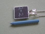 Image of chalkboard. a sterling necklace