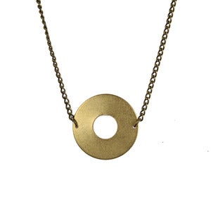 Image of Brass Circle Necklace