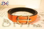 Image of Cinturón Reversible Naranja / Negro