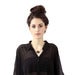 Image of Matte Black Circle Necklace