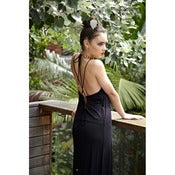 Image of Lulu Lace Up Dress - Black
