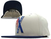 Image of NEW! 10 Deep "X Victory Feather" Snapback Hat (White)