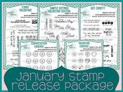 Image of January 2013 Stamp Release Package ~ Peachy