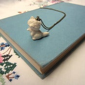 Image of 'Raccoon' Ceramic Necklace