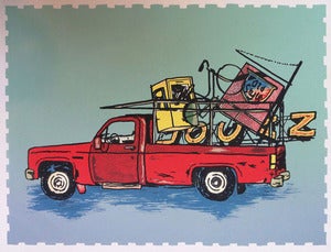 Image of Logan Square scrap truck collab print