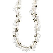 Image of LOTUS PEARL + CRYSTAL CHANEL DROPS NECKLACE