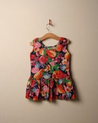 Image of c. 1980s fruit print peplum top