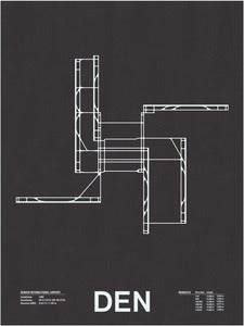 Image of DEN: Denver International Airport Screenprint