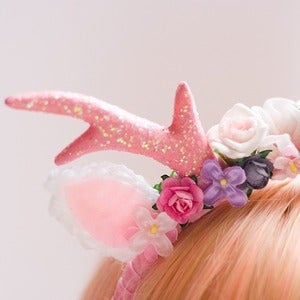 Image of Floral Deer Headband