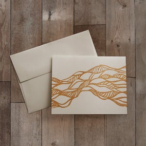 Image of TWISTED BLOCK PRINTED GREETING CARD