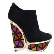 Image of Black Geo Shoes 