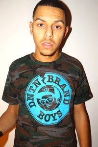 Image of (Mens) LT. BLUE CAMO DYED TEE