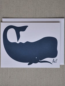 Image of Whale Note Card
