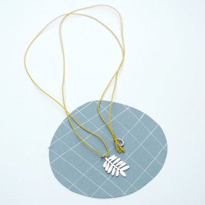Image of hedgerow on yellow silk