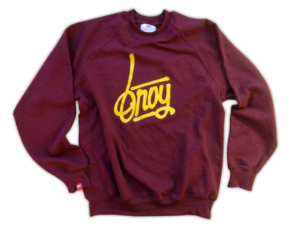Image of Handwriting Sweater Burgundy