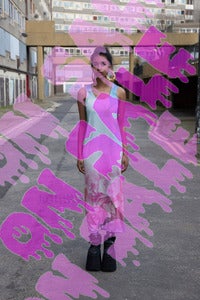 Image of LONG CYBER*FLOWERS DRESS