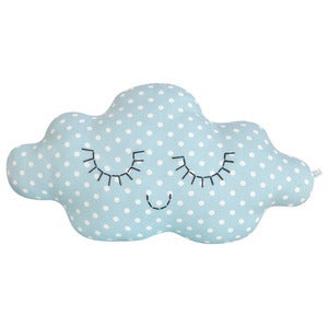 Image of Coussin nuage bleu tendre