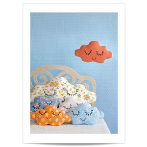 Image of Affiche Famille nuages