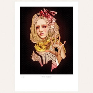 Image of 'I fall to pieces' print by Ëlodie