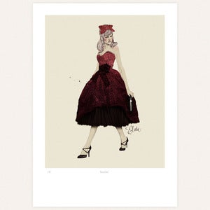 Image of 'Claudia' print by Ëlodie