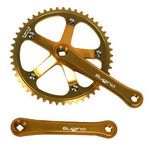 Image of Sugino 75 Track Crankset, Gold