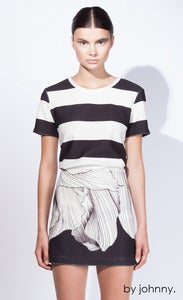 Image of Knit Petal Sweater Mini - Black Petal