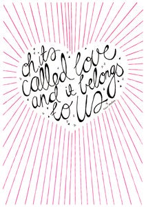 Image of Oh it's called love 