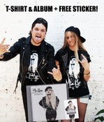 Image of Black T-shirt & Album Bundle + FREE Sticker