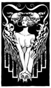 Image of THE SUMMONER Original Framed Ink Illustration