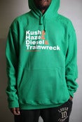 Image of Strains Hoodie GREEN Limited edition!!