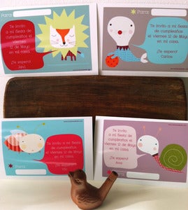 Image of Invitaciones cumple personalizables bocadillo-custom birthday cards 