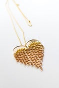 Image of heart & chains necklace