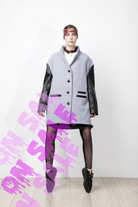 Image of BLUE TWEET COAT