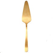 Image of Matte Gold Cake Server
