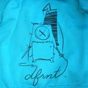 Image of SPOOL HOODIE . mermaid green . black . white