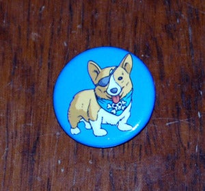 Image of Pirate Corgi Button