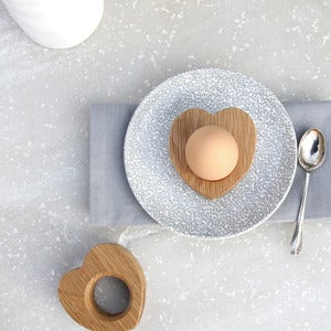 Image of Mr & Mrs heart egg cups (Pair)