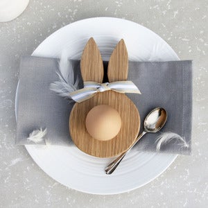 Image of Oak bunny ears egg cup