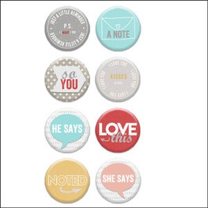 Image of love you lots v3 badge buttons