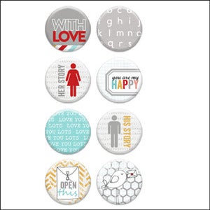 Image of love you lots v1 badge buttons