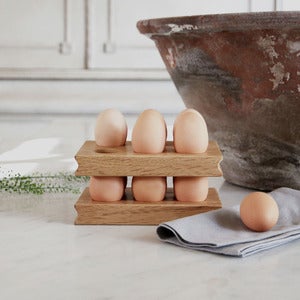 Image of Solid Oak Egg Rack (Pair)