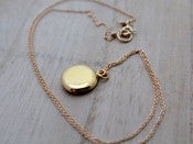 Image of Gold Filled Locket Necklace