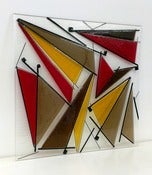 Image of Dancing sails glass art panel (60cm x 60cm)