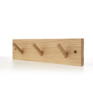Image of Oak Coat Hooks (3 peg)