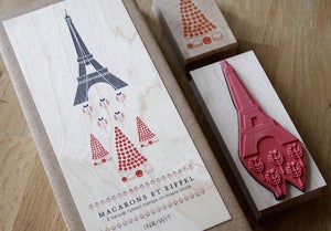 Image of SALE: Macaron de Eiffel Stamp Set