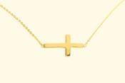 Image of Gold Cross Necklace