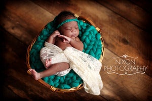 Image of Irish Green Big Bump Blanket *Devoted Knits Original*