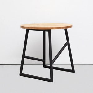 Image of Algedi Table, Black/Oak